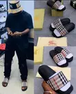 Burberry Check Slides - 1