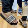 Burberry Check Slides - 2