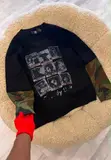 Double Hand Long Sleeve Sweatshirt - 1