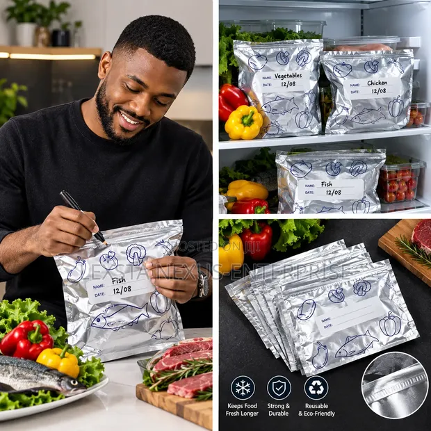 Aluminum Foil Fresh Keeping/Sealing Bags (10 Pack) - 1