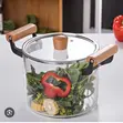 4.5L Heat Resistant Glass Cooking Pot with Lid - 1
