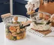 4.5L Heat Resistant Glass Cooking Pot with Lid - 2