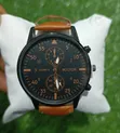 Casual & Fashionable Quartz Wristwatch - Brown Leather - 1