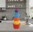 7pcs Plastic Food Storage Bowls Set - 3