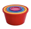 7pcs Plastic Food Storage Bowls Set - 5