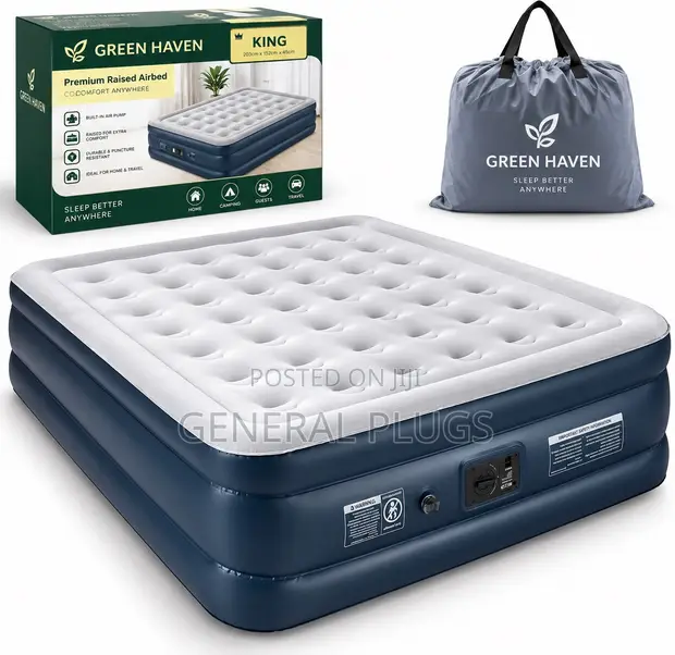 Royal Comfort Inbuilt Automatic Pump Air Mattress - Double - 1