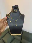 Art in the Corner Stainless Steel Jewelry Set - 3
