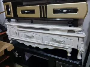 Affordable Wood-Mode TV Stand with 3 Drawers