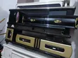 Affordable Wood-Mode TV Stand with 3 Drawers - 2