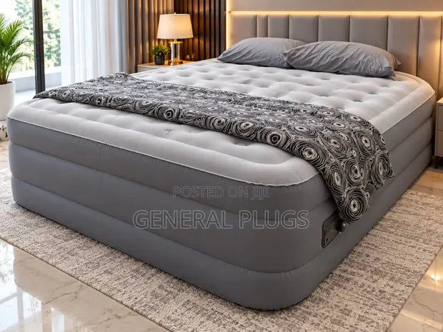 Royal Comfort Luxury Inflatable Double Air Mattress with Automatic Pump - 1