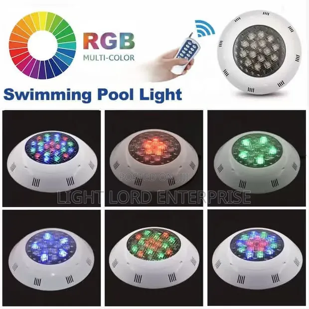 Underwater Pool Light - 18W RGB Color Changing - 1