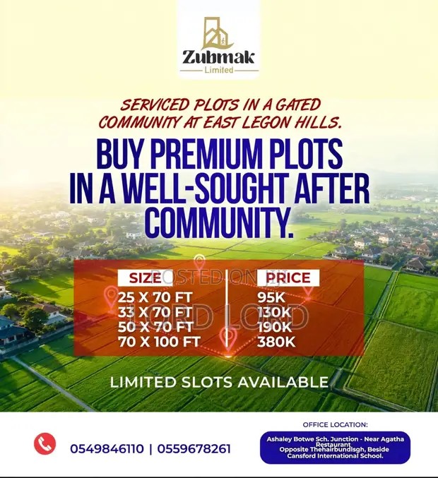 Service Land for Sale - East Legon Hills - 1
