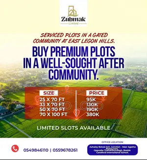 Service Land for Sale - East Legon Hills
