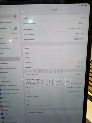Apple iPad Pro 13" (2025) 512GB Black - Cellular + WiFi