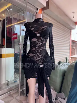 Ladies Stretchy Lace Bodycon Dress