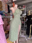 Missguided Maxi Dress - Light Green - 2