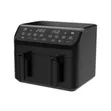 Winning Star Double Air Fryer, 2000W, 9L, 8 Programs - Black - 3