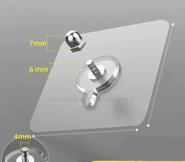 Self-Adhesive Screw Stickers - Non-Marking Hooks - 1