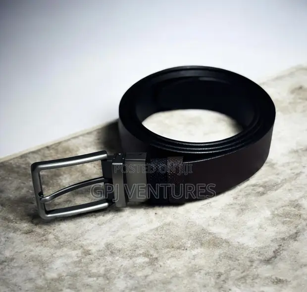 Reversible Leather Belt - Black/Brown - 1