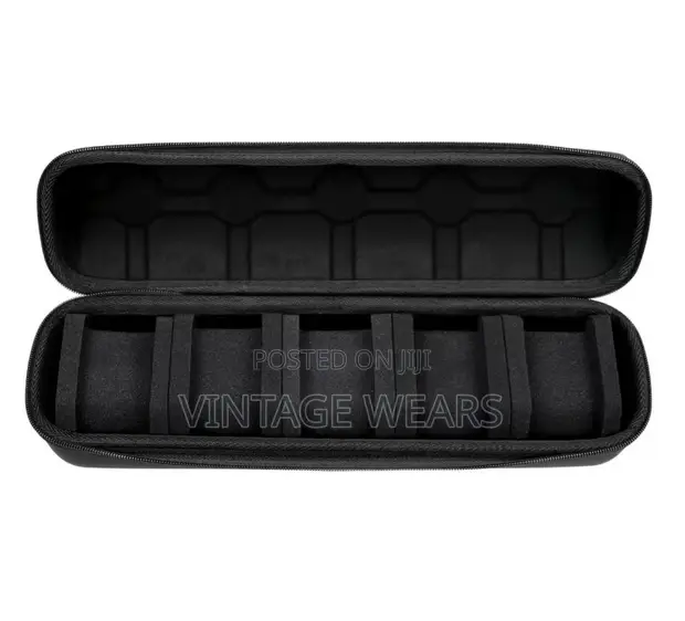 5-in-1 Portable Watch Case - Black - 1