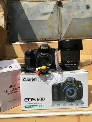 Canon EOS 60D DSLR Camera (UK Used) with 50mm f/1.8 & 18-135mm Lenses, 2 Batteries