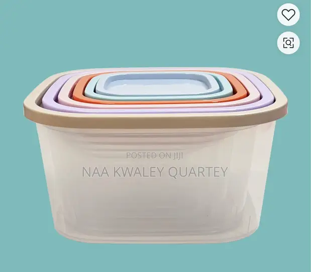 7pcs Plastic Food Storage Containers Set - 1