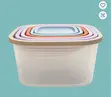 7pcs Plastic Food Storage Containers Set - 1