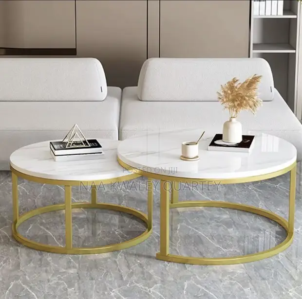 2-Piece Living Room Nesting Coffee Table Set - 1