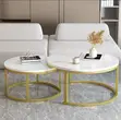 2-Piece Living Room Nesting Coffee Table Set - 1