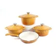 4-Piece Enamel Cast Iron Cookware Set - 1