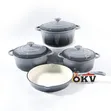 4-Piece Enamel Cast Iron Cookware Set - 3