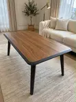 Walnut Top Coffee Table - 2