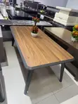 Walnut Top Coffee Table - 4
