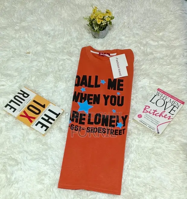 Unisex Sleeveless Cotton Top (Orange) - 1