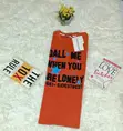 Unisex Sleeveless Cotton Top (Orange) - 1