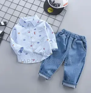 Boys' Long Sleeve Top and Jeans Set