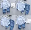 Boys' Long Sleeve Top and Jeans Set - 3