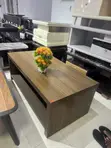 Walnut Box Coffee Table with Open Shelf - 5
