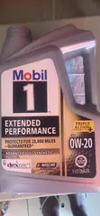 Mobil 1 Extended Performance 0W-20 Full Synthetic Motor Oil - 2