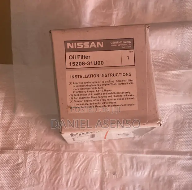 Genuine Nissan Oil Filter - 1