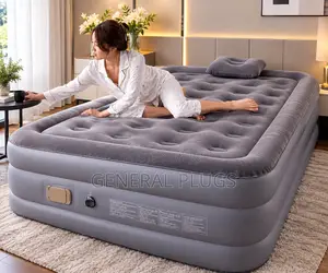 Royal Comfort Automatic Inflatable Double Air Mattress with Built-in Pump