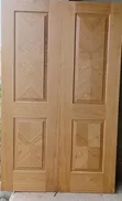 Brand New Double Wood Doors - 4