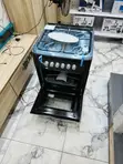 New Line Gas Cooker Oven 4 Burner 50/60 Black - 1