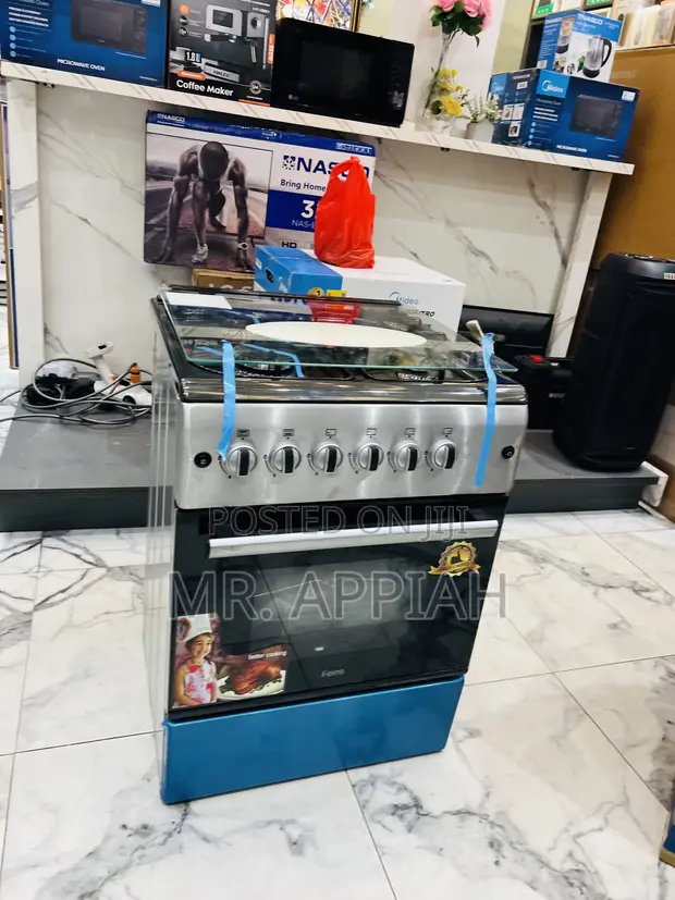 Volcano 50x60cm 4 Gas Cooker with Oven & Grill - 1