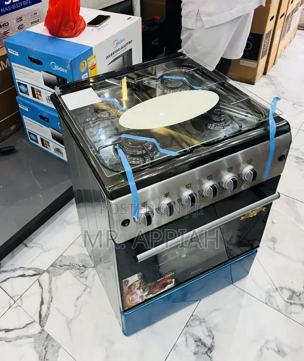 Volcano 50x60cm 4 Gas Burner Cooker with Oven & Grill (New Line) - 1