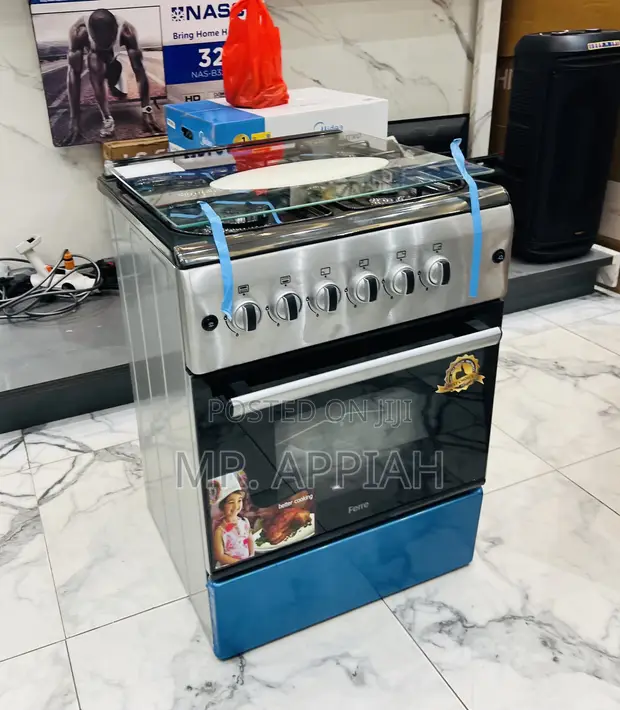 Classic Ferre 50x60cm 4 Gas Cooker with Oven & Grill (Gray) - 1