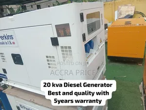 Perkins 20kVA Silent Diesel Generator - Brand New