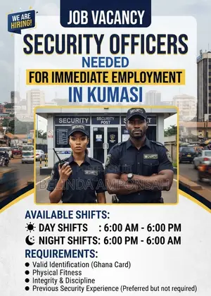 Security Officers Needed - Kumasi