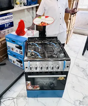 Volcano 50x60cm 4 Gas Cooker with Oven & Grill (Gray)