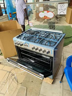 4-Burner Ferre Gas Electric Cooker 60/90 Oven Rotisserie Grill